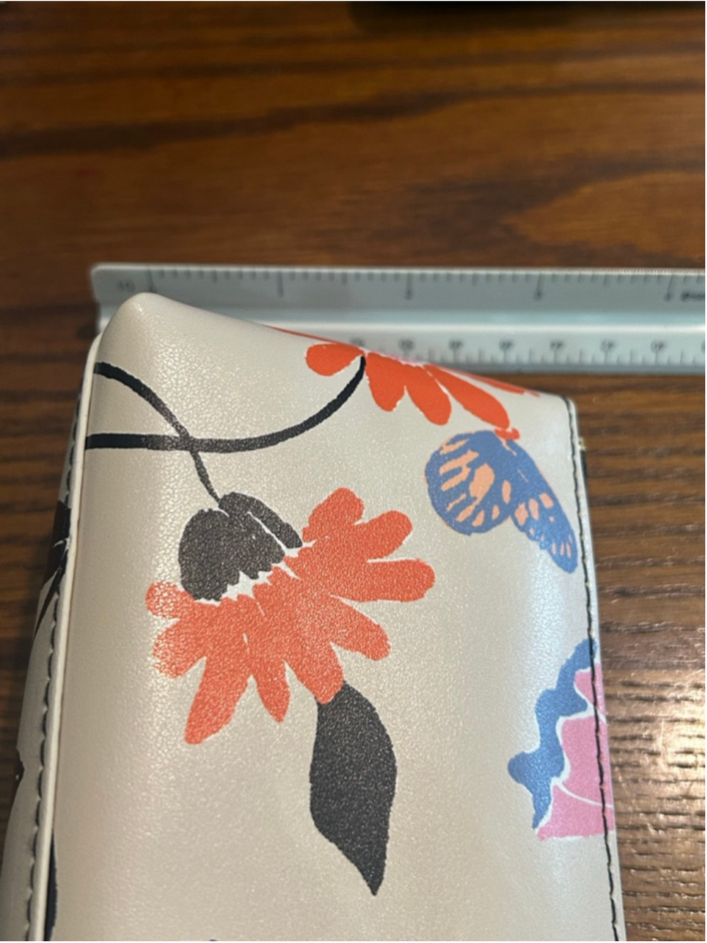 Women's Kate Spade One Size Beige Multicolor Floral pen/pencil or cosmetic Bag - Picture 4 of 4